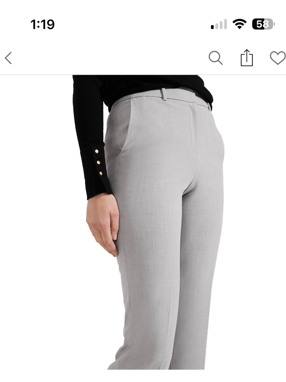 Grey size 16 pants NEW without tags bought at Bloomingdales Hobbs London brand